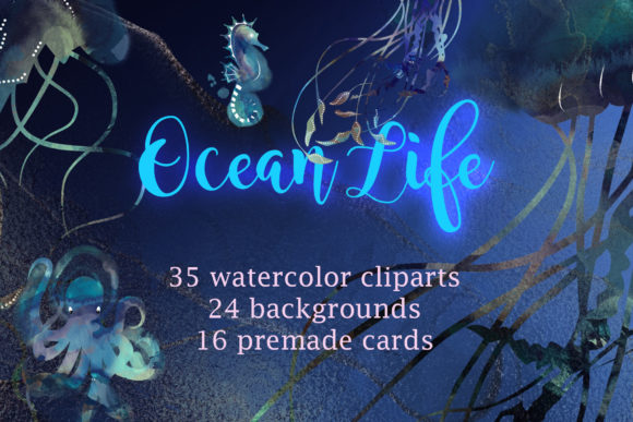 Download Ocean Life - Watercolor Clipart - Premium Resources