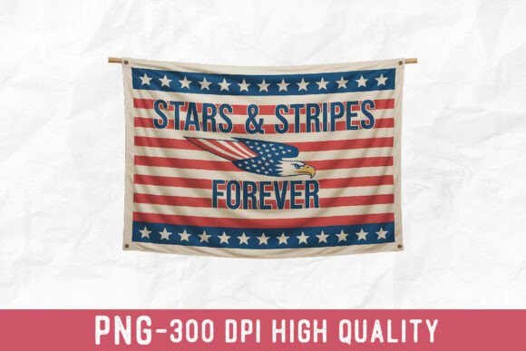 Download Stars &amp; Stripes Forever Eagle Flag PNG - Premium Resources